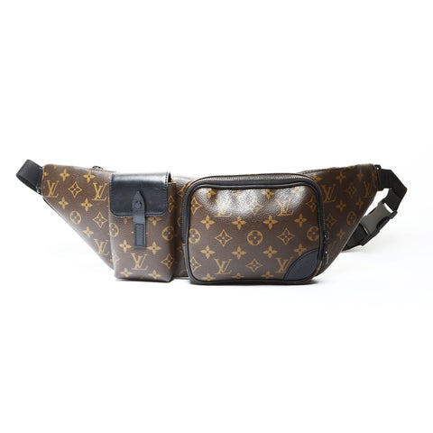 LOUIS VUITTON 2020 Monogram Macassar Christopher Bum Bag Shoulder Bag Brown WS25726