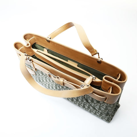 Christian Dior Trotter Canvas Handbag green WS25728
