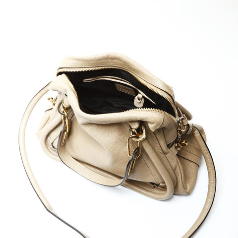 Chloe Leather Paraty 2way Shoulder Bag Brown WS25730