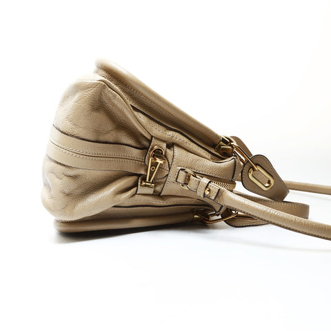 Chloe Leather Paraty 2way Shoulder Bag Brown WS25730