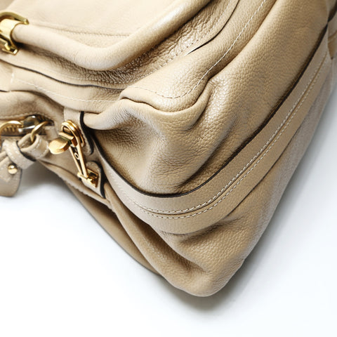 Chloe Leather Paraty 2way Shoulder Bag Brown WS25730