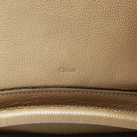 Chloe Leather Paraty 2way Shoulder Bag Brown WS25730