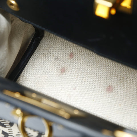 Salvatore Ferragamo Gancini canvas Handbag black WS25732