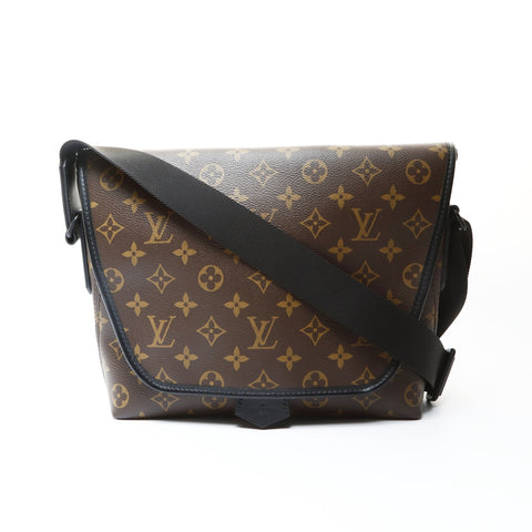 LOUIS VUITTON Monogram Macassar Magnetic Messenger Bag M45557 Shoulder Bag Brown WS25733