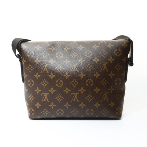LOUIS VUITTON Monogram Macassar Magnetic Messenger Bag M45557 Shoulder Bag Brown WS25733