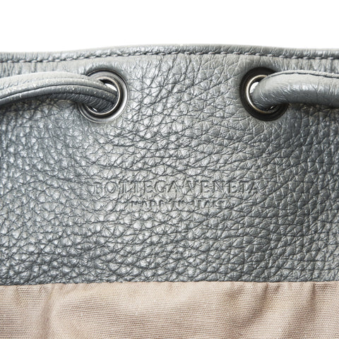 BOTTEGAVENETA Leather INTRECCIATO Backpack  Daypack gray WS25734