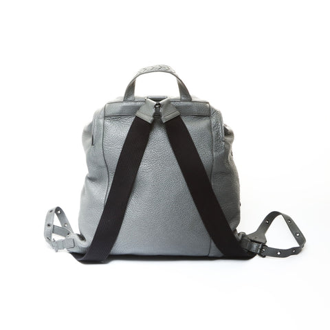 BOTTEGAVENETA Leather INTRECCIATO Backpack  Daypack gray WS25734