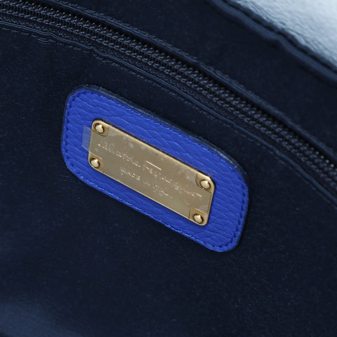 Salvatore Ferragamo Gancini leather Tote Bag blue WS25735