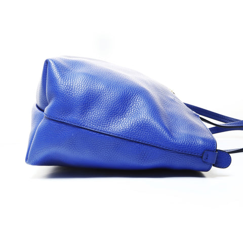 Salvatore Ferragamo Gancini leather Tote Bag blue WS25735