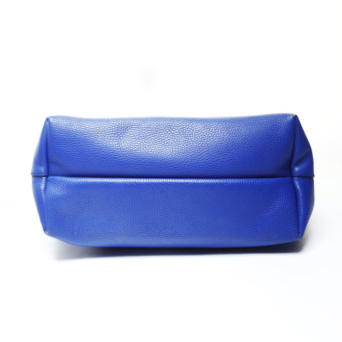 Salvatore Ferragamo Gancini sac cabas en cuir bleu WS25735