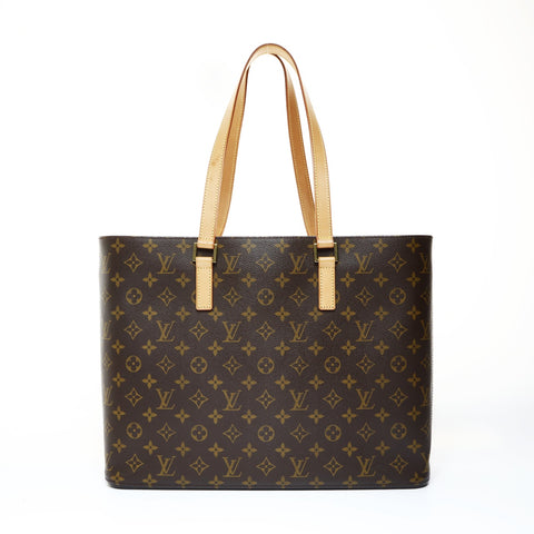 LOUIS VUITTON 2004 Monogram Luco M51155 Tote Bag Brown WS25736