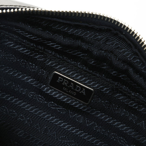 PRADA PVC Studded Mini Camera Bag Shoulder Bag black WS25737