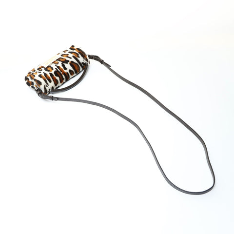 FENDI Leopard Pattern Harako Mini Bucket Bag, 2-way, 7AS142 Shoulder Bag white WS25738