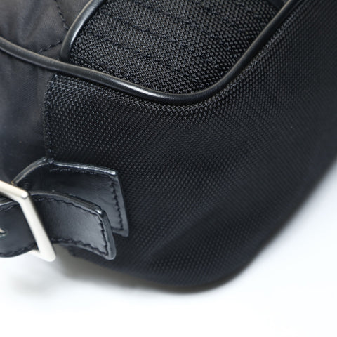 CHANEL No. 11 2009-2010 Sportsline COCO Mark Canvas Shoulder Bag black WS25740