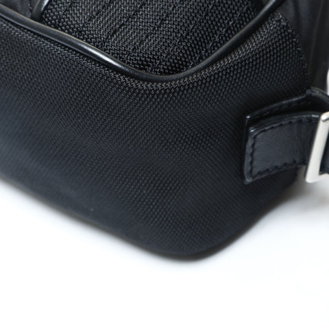 CHANEL No. 11 2009-2010 Sportsline COCO Mark Canvas Shoulder Bag black WS25740