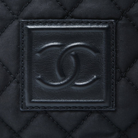 CHANEL No. 11 2009-2010 Sportsline COCO Mark Canvas Shoulder Bag black WS25740