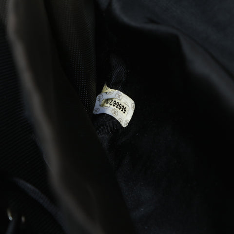 CHANEL No. 5 1997-1999 Lambskin Hip Handbag black WS25745