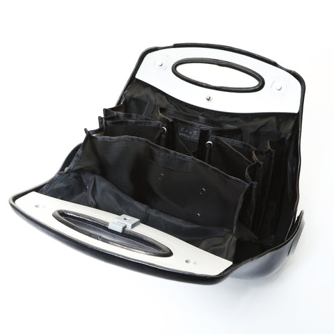 CHANEL No. 5 1997-1999 Lambskin Hip Handbag black WS25745