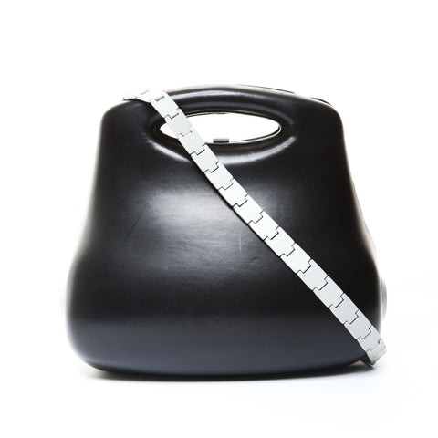 CHANEL No. 5 1997-1999 Lambskin Hip Handbag black WS25745