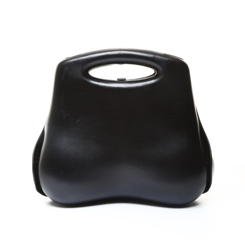 CHANEL No. 5 1997-1999 Lambskin Hip Handbag black WS25745