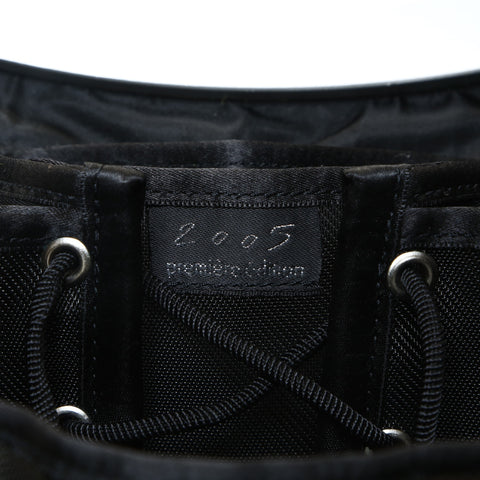 CHANEL No. 5 1997-1999 Lambskin Hip Handbag black WS25745