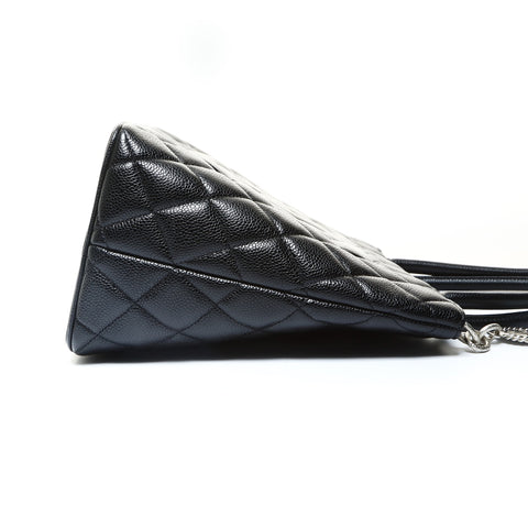 CHANEL No. 8 2003-2004 Replica Tote COCO Mark Medallion Tote Bag black WS25748