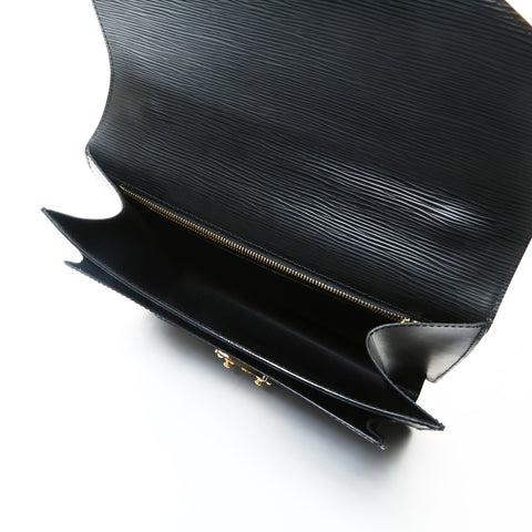 LOUIS VUITTON 2005 Epi Monceau Handbag black WS25750