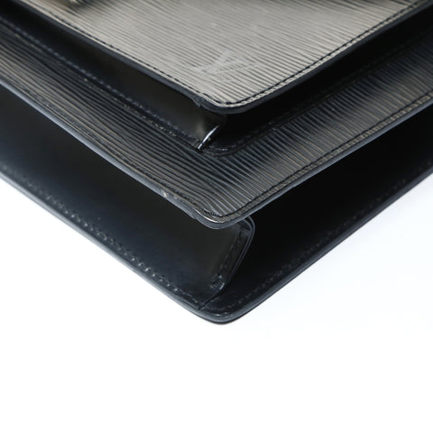 LOUIS VUITTON 2005 Epi Monceau Handbag black WS25750