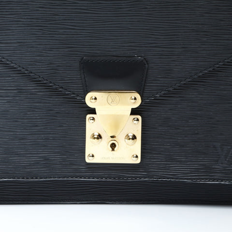 LOUIS VUITTON 2005 Epi Monceau Handbag black WS25750