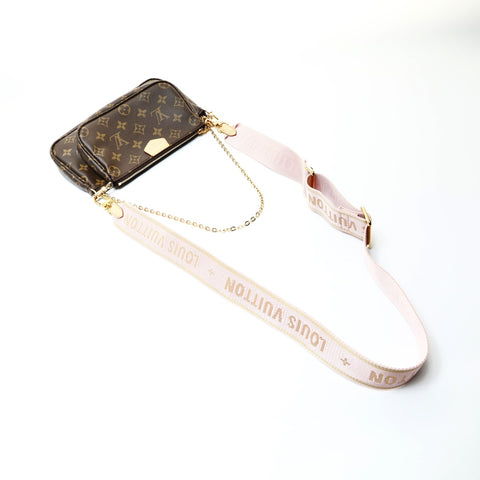 LOUIS VUITTON Multi Pochette Accessoires Monogram Pink Shoulder Bag Brown WS25751