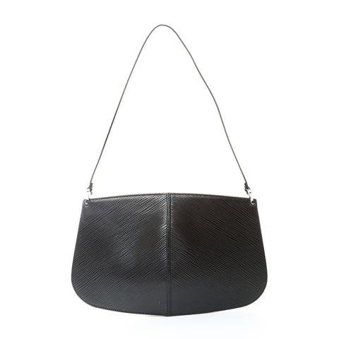 LOUIS VUITTON 2000 Demi Lune Epi One Belt Pochette M52622 Shoulder Bag black WS25752