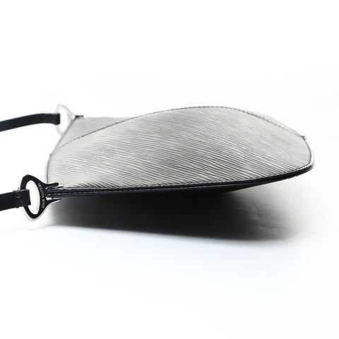 LOUIS VUITTON 2000 Demi Lune Epi One Belt Pochette M52622 Shoulder Bag black WS25752