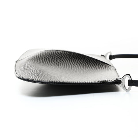 LOUIS VUITTON 2000 Demi Lune Epi One Belt Pochette M52622 Shoulder Bag black WS25752