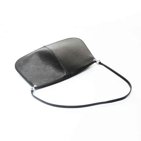 LOUIS VUITTON 2000 Demi Lune Epi One Belt Pochette M52622 Shoulder Bag black WS25752