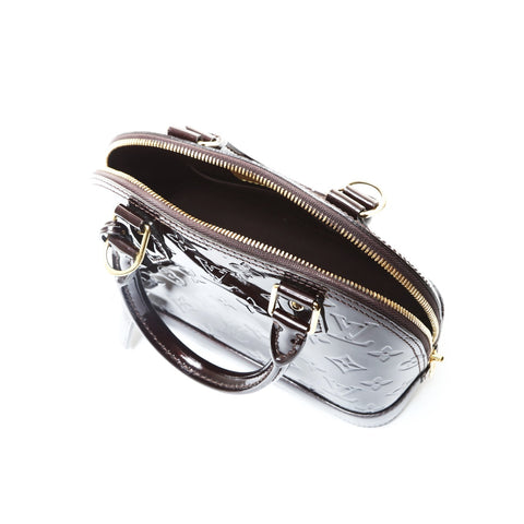 LOUIS VUITTON 2019 Epi Vernis Monogram Alma BB 2-way Shoulder Bag purple WS25753