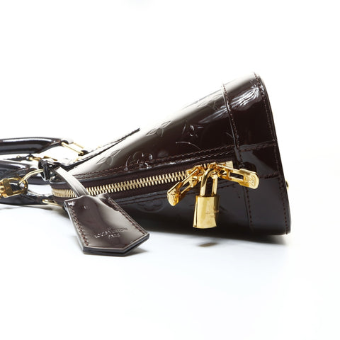 LOUIS VUITTON 2019 Epi Vernis Monogram Alma BB 2-way Shoulder Bag purple WS25753