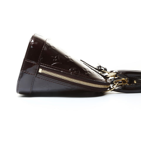 LOUIS VUITTON 2019 Epi Vernis Monogram Alma BB 2-way Shoulder Bag purple WS25753