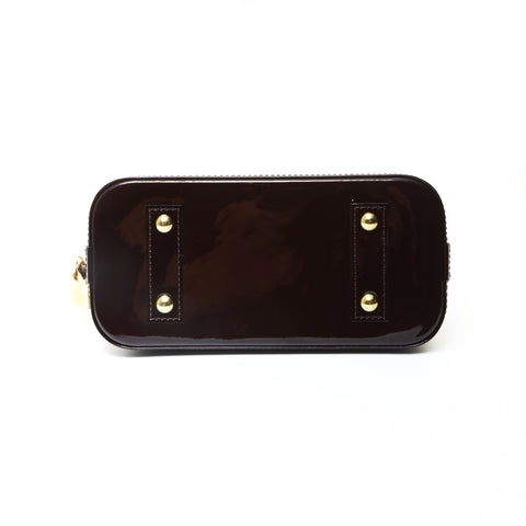 LOUIS VUITTON 2019 Epi Vernis Monogram Alma BB 2-way Shoulder Bag purple WS25753