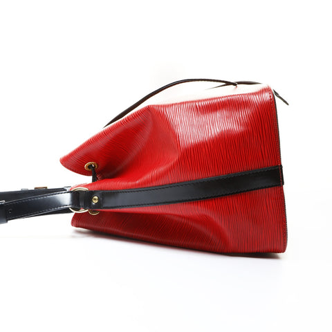 LOUIS VUITTON 1994 Epi Petit Noe Black Shoulder Bag Red WS25755