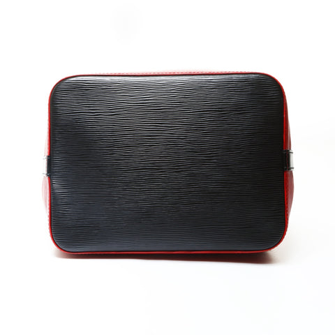 LOUIS VUITTON 1994 Epi Petit Noe Black Shoulder Bag Red WS25755