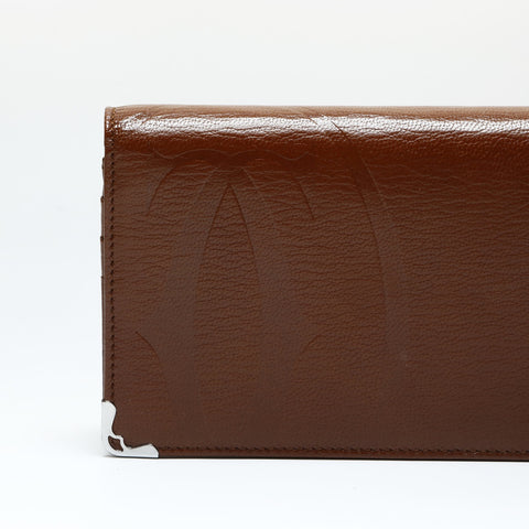 CARTIER Mast 2C Purse Brown WS25757