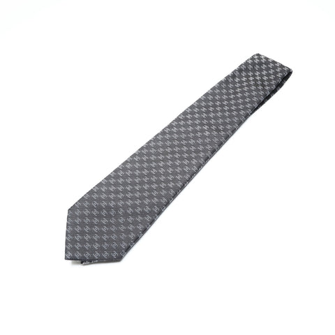 CHANEL COCO Mark all-over silk tie black WS25768