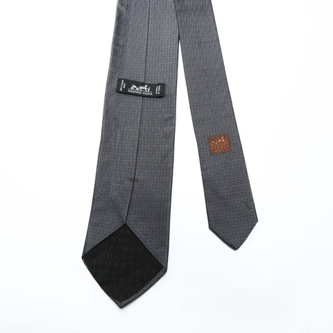 HERMES 马纹领带 灰色 WS25770