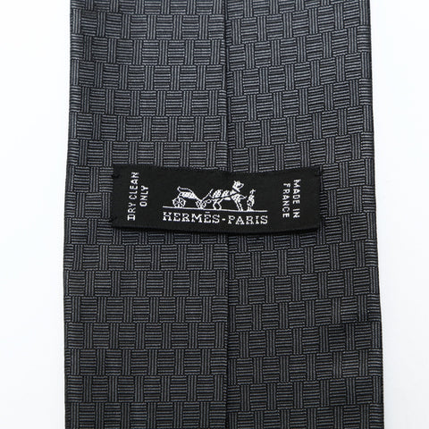 HERMES 马纹领带 灰色 WS25770