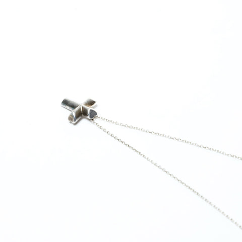 TIFFANY&Co. cross Necklace Silver WS25773