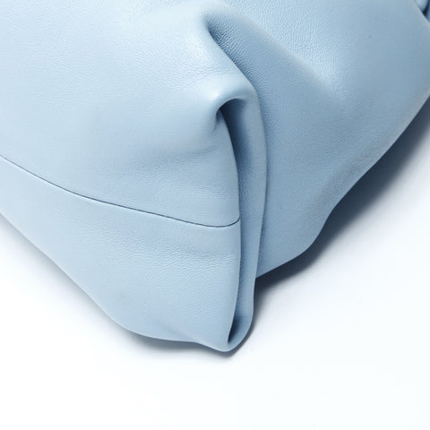 BOTTEGAVENETA Triangle Leather Clutch bag blue WS25775