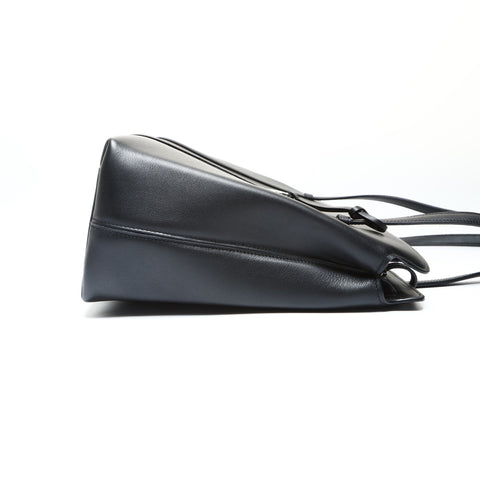 CARTIER Leather Cabochon Shoulder Bag black WS25777