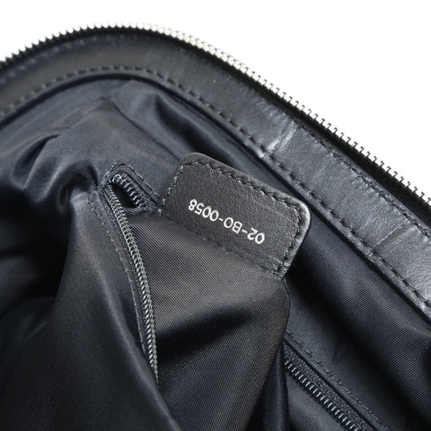 Christian Dior Nylon Cannage Lovely Shoulder Bag black WS25778