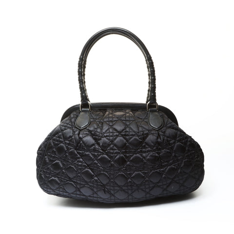 Christian Dior Nylon Cannage Lovely Shoulder Bag black WS25778