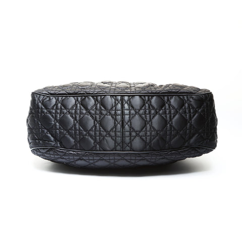 Christian Dior Nylon Cannage Lovely Shoulder Bag black WS25778